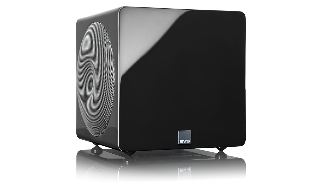 SVS 3000 Micro Subwoofer in black, front view